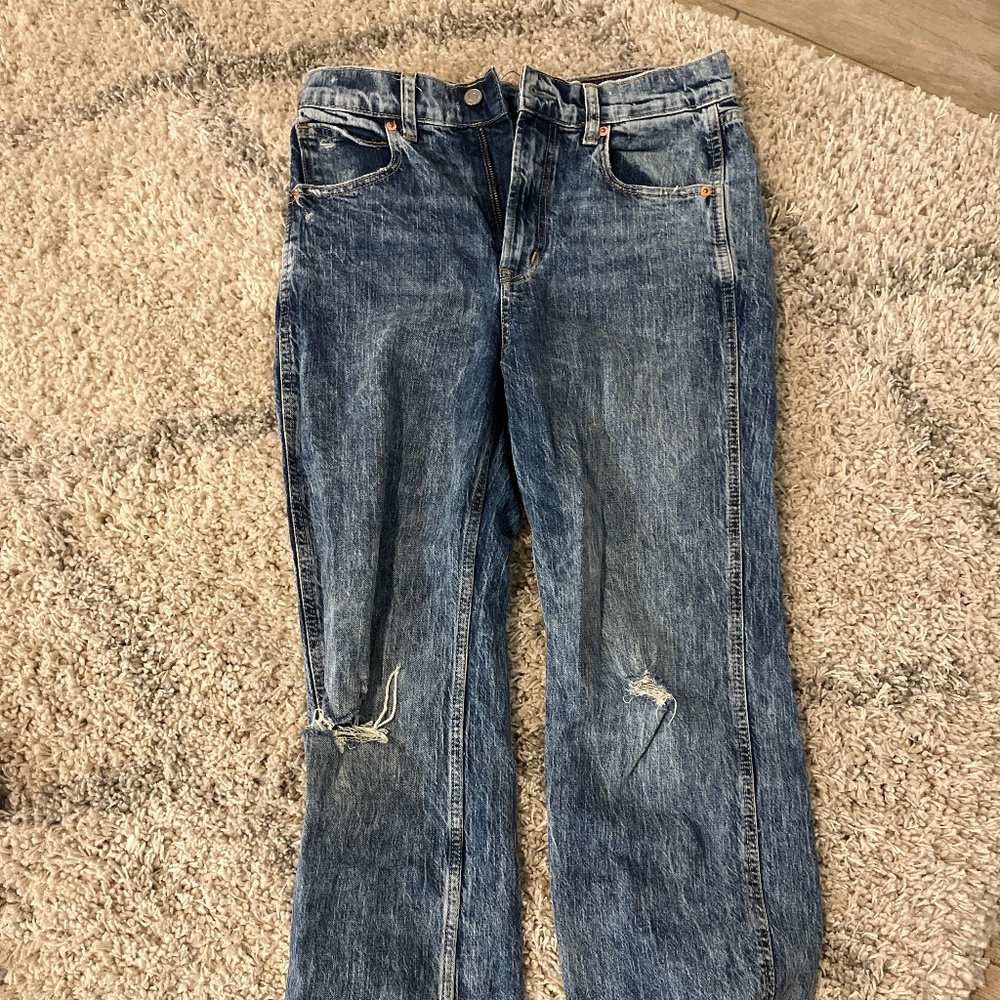 Gap vintage flare high rise jeans -acid wash